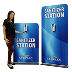 WavelineÂ HandÂ SanitizerÂ StationÂ 36"Â (BannerÂ StandÂ withÂ TouchÂ FreeÂ Dispenser)