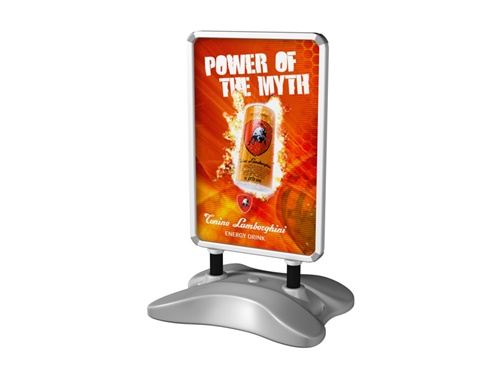 Banner Stands: OUTDOOR Double Sided Snap Frame Banner Stand - Monster  Displays