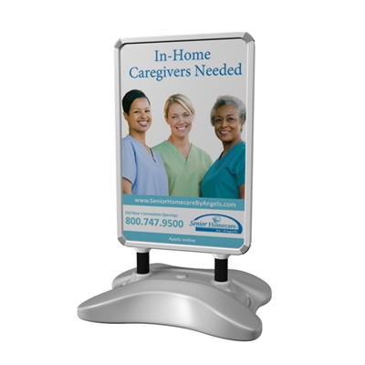 Visiting Angels OUTDOOR Double Sided Snap Frame Banner Stand