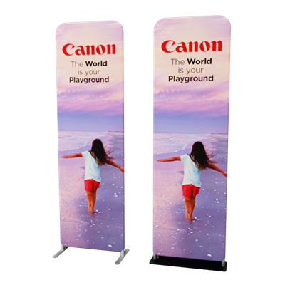 24inch x 78inch Waveline Fabric Banner Stand