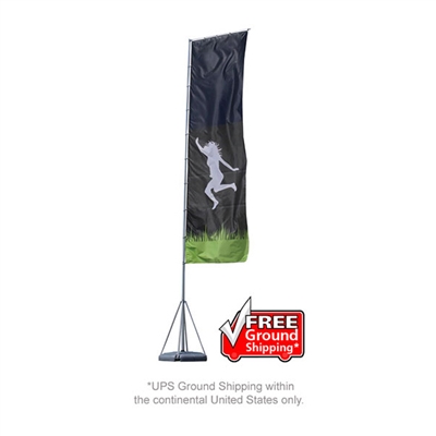 Mondo OUTDOOR Rectangle Banner Flag Stand 23ft