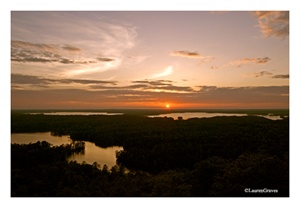 Fine Art Giclee Print - 'Lake Living Sunset'