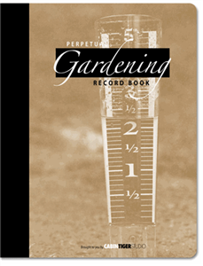 Gardening Record Book -- "Rain Gauge" Cover