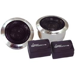 Lanzar OptiTW Optidrive 1'' Titanium Dome Tweeter w/Aluminum Housings