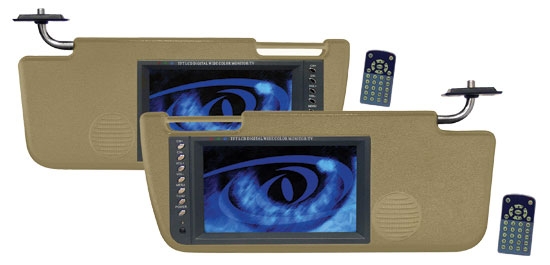 Pyle PLVS72TTN Pair of 7'' TFT Sun Visor Monitors