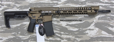 POF USA P415 Edge War Hog Light 16.5" Burnt bronze cerakote finish, 5.56mm with E2 extraction, Patriot Ordnance Factory gas piston rifles in stock. SKU 01238