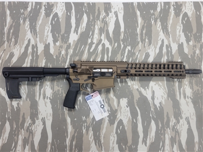 POF USA CMR Revolution GEN 4 308 12.5"  Burnt Bronze from Patriot Ordnance Factory gas piston 7.62MM Pistol SKU 01584