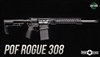 POF USA ROGUE .308WIN 16.5" BLACK from Patriot Ordnance Factory Direct Impingement 7.62MM rifle SKU 01662