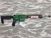 POF USA ROGUE  308 16.5" ANODIZED GREEN from Patriot Ordnance Factory gas piston 7.62MM rifle SKU 01662