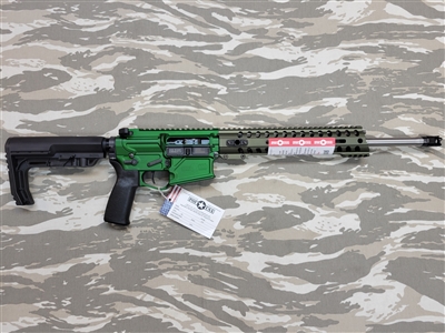 POF USA ROGUE  308 16.5" ANODIZED GREEN from Patriot Ordnance Factory gas piston 7.62MM rifle SKU 01662