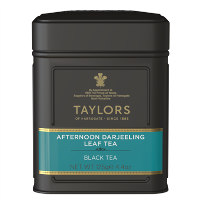 Taylors of Harrogate Afternoon Darjeeling - Loose Tea Tin Caddy 4.4oz