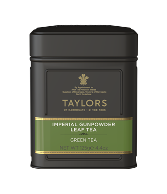 Taylors of Harrogate Imperial Gunpowder - Loose Tea Tin Caddy 4.4oz