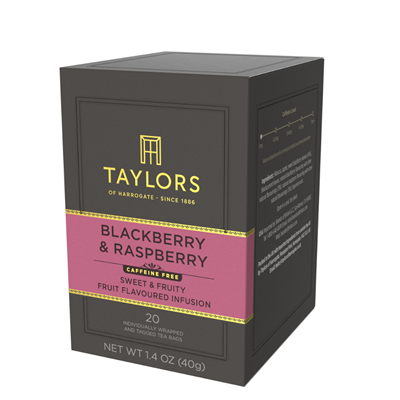 Taylors of Harrogate Raspberry & Vanilla  - 100 Wrapped Tea Bags