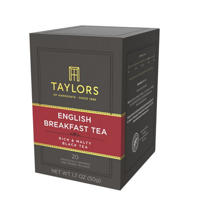 Taylors of Harrogate English Breakfast - 20  Wrapped Tea Bags