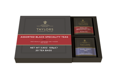 Taylors of Harrogate Assorted Black Teas â€“ 20 Count (Case of 6)