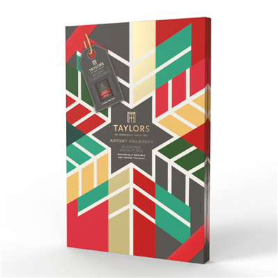 Taylors of Harrogate Holiday Tea Advent Calendar 2025 Gift Set â€“ 24 Flavors, 48 Tea Bags Total (6 Per Case)