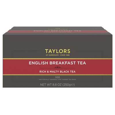 Taylors of Harrogate English Breakfast  - 100 Wrapped Tea Bags