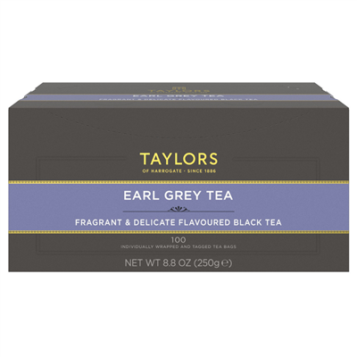 Taylors of Harrogate Earl Grey  - 100 Wrapped Tea Bags