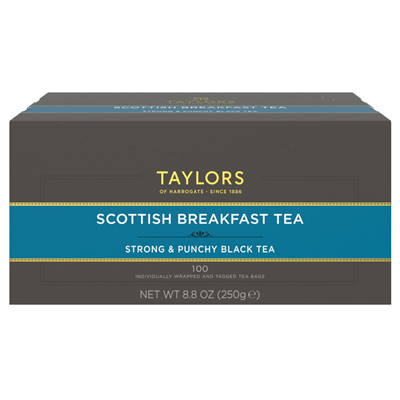 Taylors of Harrogate Scottish Breakfast  - 100 Wrapped Tea Bags