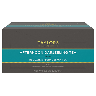 Taylors of Harrogate Afternoon Darjeeling  - 100 Wrapped Tea Bags