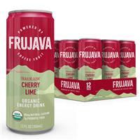 Frujava Trailblazin' Cherry Lime Organic Energy Drink (Pack of 12)