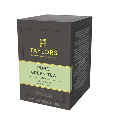 Taylors of Harrogate Pure Green Tea - 20 Wrapped Tea Bags