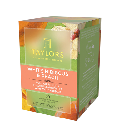Taylors White Hibiscus & Peach Green Tea - 20