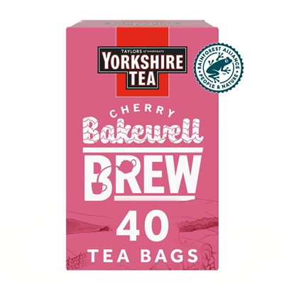 Yorkshire Cherry Bakewell - 40 Tea Bags (Case of 4)