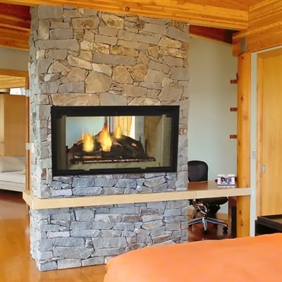 Majestic Designer See-Thru Series Wood or Gas Fireplace