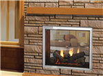 Majestic Fortress 36" Indoor/Outdoor See-Thru Direct Vent Gas Fireplace