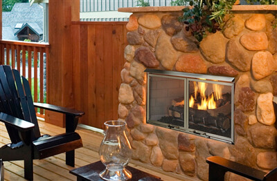 Majestic Villa Gas 36" Outdoor Fireplace