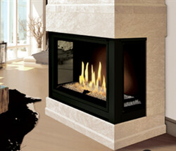 J.A. Roby Sirocco Direct Vent Panoramic Gas Fireplace