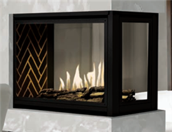 J.A. Roby Mistral Peninsula Direct Vent Gas Fireplace