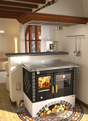 Rizzoli S90 Round Arch Wood Burning Cookstove