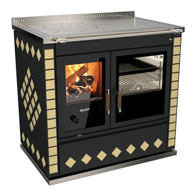 Rizzoli S90 Dekor Wood Cook Stove - Beige