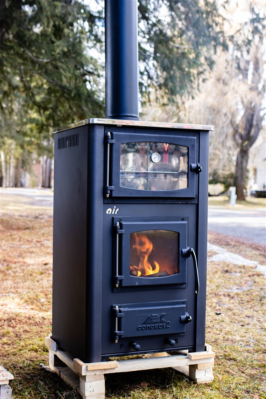 ABC Concept 2 Air Mini Wood Cookstove Black at Obadiah's