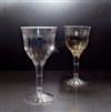 Flairware 2207 Disposable Plastic Crystal Wine Glasses 2 PIECE 6oz. WINE GOBLET 120 cnt