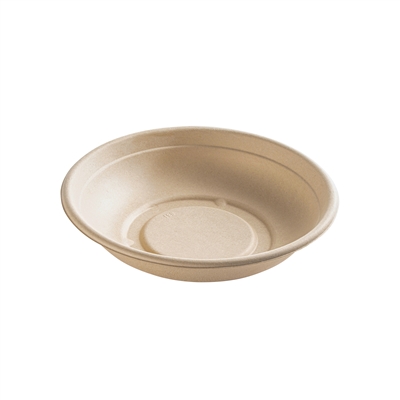 Fineline 43RB24 Conserveware 24 oz. Tan Bagasse Round Bowl - 300/Case