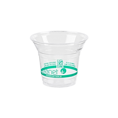 Planet + 9 oz. PLA Plastic Cold Cup Compostable (96MM) 47PLA9