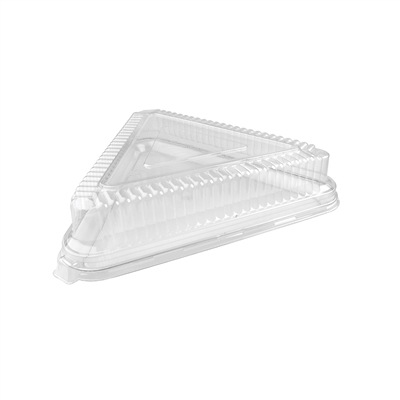 Fineline Settings 9561-L Platter Pleasers Clear Plastic Triangle Dome Lid 40 pcs