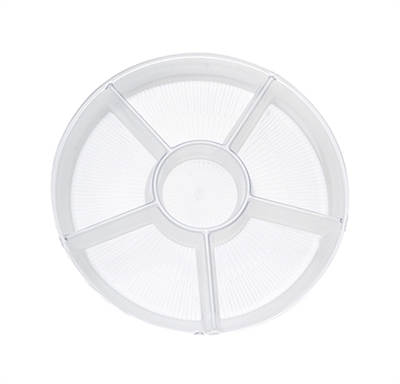 13" 6 Compartment Tray