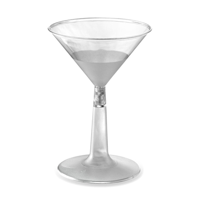 Emi-Yoshi 6 oz Disposable Plastic Martini Glasses