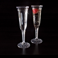 Emi-Yoshi Disposable Plastic Champagne Flutes