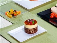 Emi-Yoshi Emi-Rp6 7.5" by 5.5" Rectangle Disposable Plastic Dessert Plates