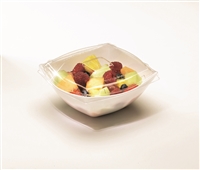 EMI Yoshi EMI-SB16LP 16 oz Square Plastic Serving Bowl Lid - LIDS ONLY