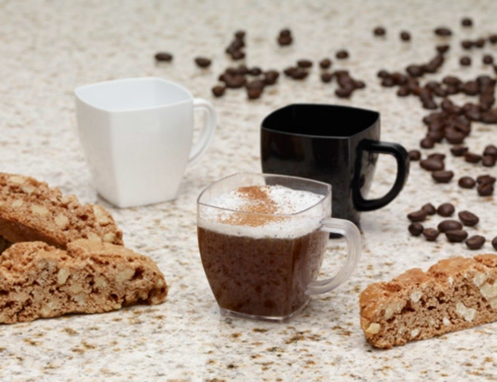 EMI-Yoshi Emi-Sm2 Squares 2 oz Mini Square Espresso Coffee Mugs