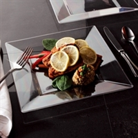 EMI Yoshi Emi-Sp11 10.75" Square Disposable Plastic Dinner Plates
