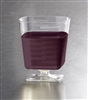 EMI-Yoshi 8oz Square Pedestal Disposable Plastic Wine Glasses