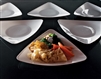 EMI-Yoshi EMI-TRP9 9" Triangle Plates Disposable Plastic Luncheon Plates
