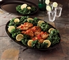 Emi-Yoshi Emi-1421 Oval 14" by 21" Disposable Heavy Weight Plastic Serving Trays Serving Platters